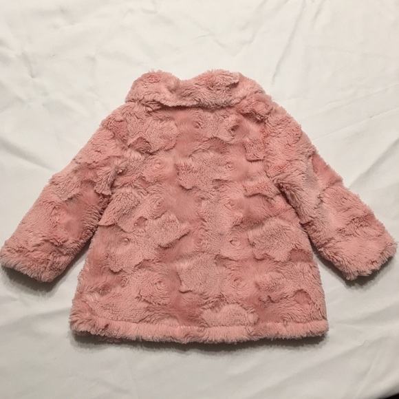 Mini Muffin Pink Faux Fur Coat - Picture 5 of 9